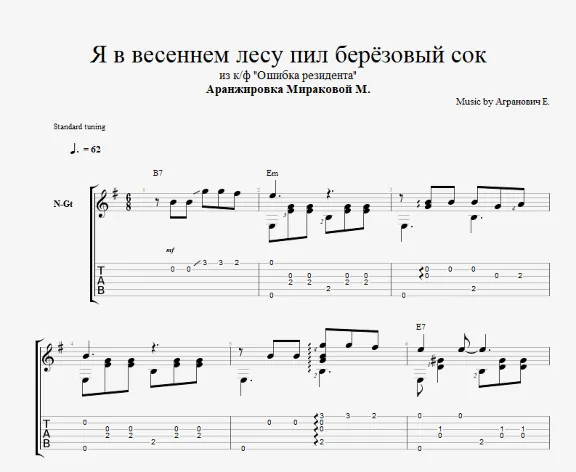 Я в весеннем лесу пил березовый сок