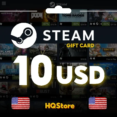 ⭐STEAM GIFT CARD 10 USD USA AUTO BEST FEE