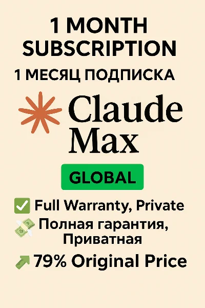 Claude AI Pro | Max 5x | Max 20x Subscription 1 Month
