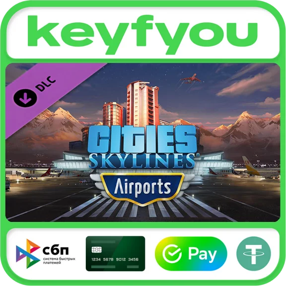 Cities: Skylines - Airports / STEAM DLC КЛЮЧ 🔥