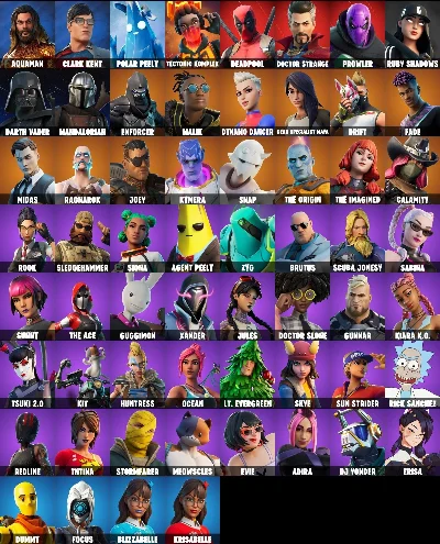 FORTNITE 61+ SKINS ACCOUNT |OG DRIFT MIDAS| + MAIL