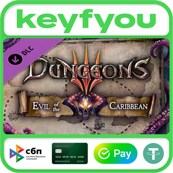 Dungeons 3 - Evil of the Caribbean / STEAM DLC КЛЮЧ 🔥