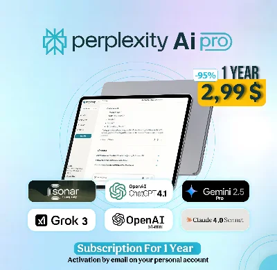 Perplexity Pro — 1 год — в вашем аккаунте
