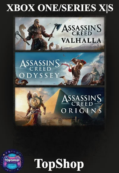 ASSASSIN´S CREED BUNDLE: VALHALLA+ODYSSEY+ORIGINS XBOX