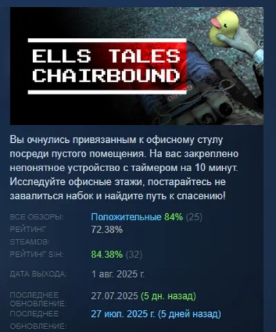 Ells Tales: Chairbound АВТОДОСТАВКА STEAM РОССИЯ