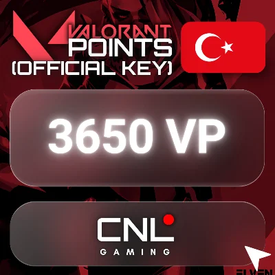 ⭐️ 3650 VP - Valorant Points (Official KEY) - Turkey