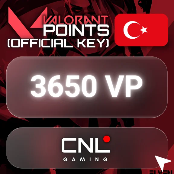 ⭐️ 3650 VP - Valorant Points (Official KEY) - Turkey