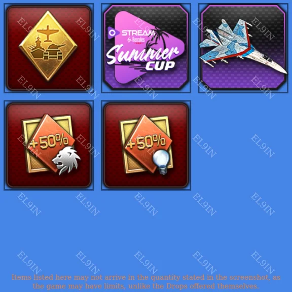 🏅War Thunder🌟Twitch Drops🏅5 items + 🎁