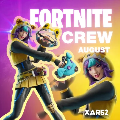 ✨FORTNITE CREW✨ 4 пропуска + 1000 В-Баксов + СКИН