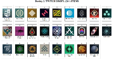 🔥 DESTINY 2 ✦ TWITCH DROPS SKINS ✦ 26+ ITEMS + 🎁
