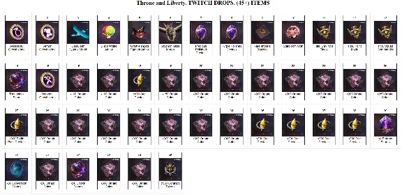 🔥Throne and Liberty✦TWITCH DROPS✦45+ СКИНЫ ПРЕДМЕТЫ+🎁