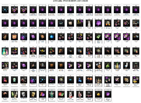 🔥 Lost Ark ✦ TWITCH DROPS ✦102+ SKINS / ITEMS + GIFT🎁