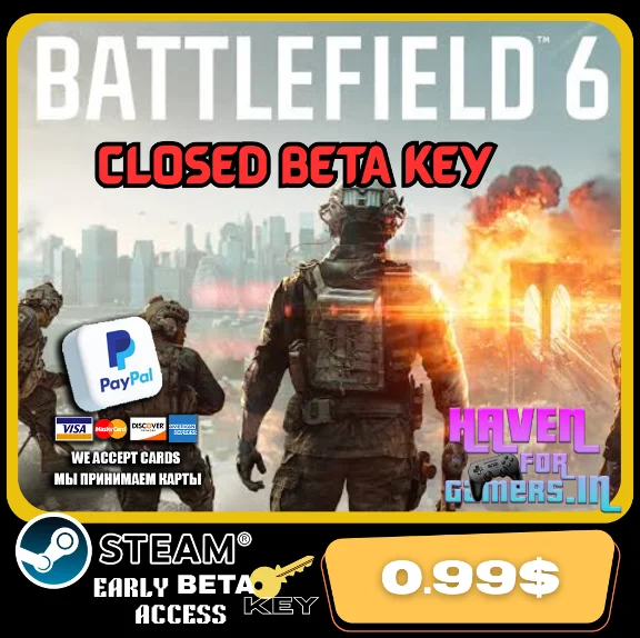 BATTLEFIELD 6 KEY🔑 EARLY ACCESS/BETA TESTING 🌎PAYPAL
