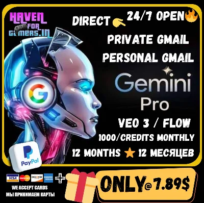 Gemini Pro 🚀Google One 2 ТБ🔥PAYPAL 12 месяцев