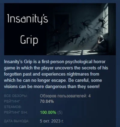 Insanity´s Grip 💎 STEAM GIFT RUSSIA