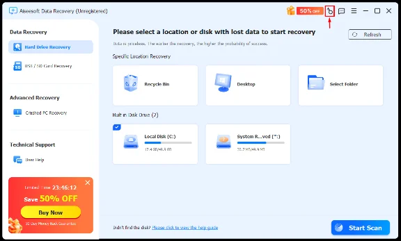 ✴️ Aiseesoft Data recovery 🔑 1 Year Registration Code