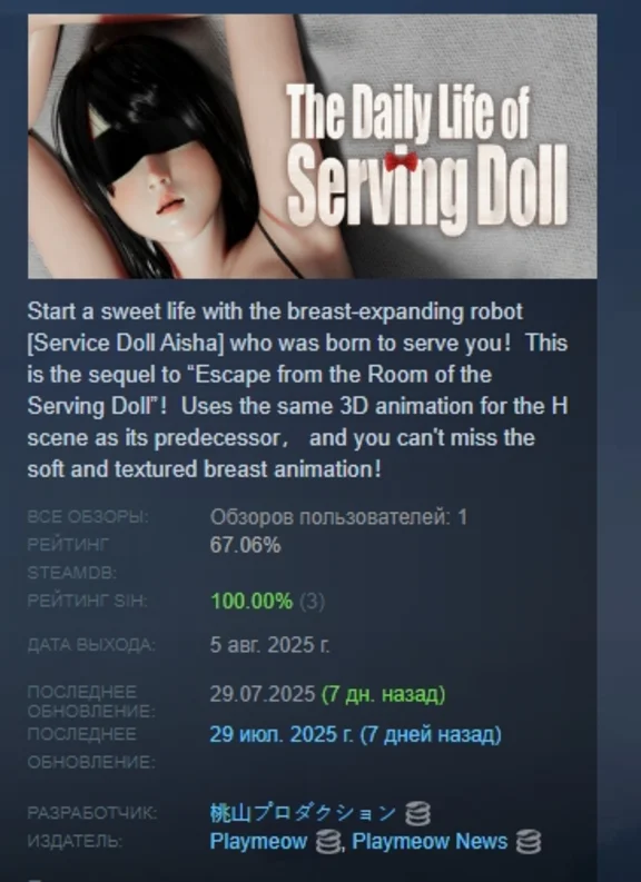 The Daily Life of Serving Doll АВТОДОСТАВКА STEAM РФ