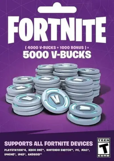 🎁 Fortnite Key - 5000 V-Bucks 🔥 Epic Games Code 🎁