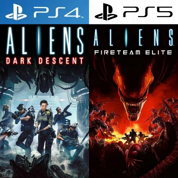 ALIENS Dark Descent+Fireteam PS4|PS5 P3 Rent from 15day