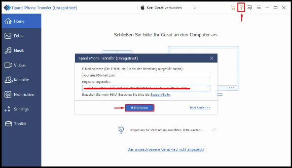 🎆 Tipard iPhone Transfer 🔑 Лицензионный ключ на 1 год