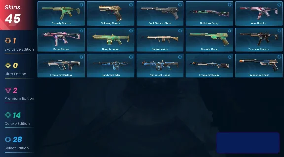 2 in 1 | VALORANT + LOL | 45 skins | 67 level