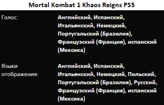 Mortal Kombat 1 Khaos Reigns DE PS5 P2 Rent from 7 days