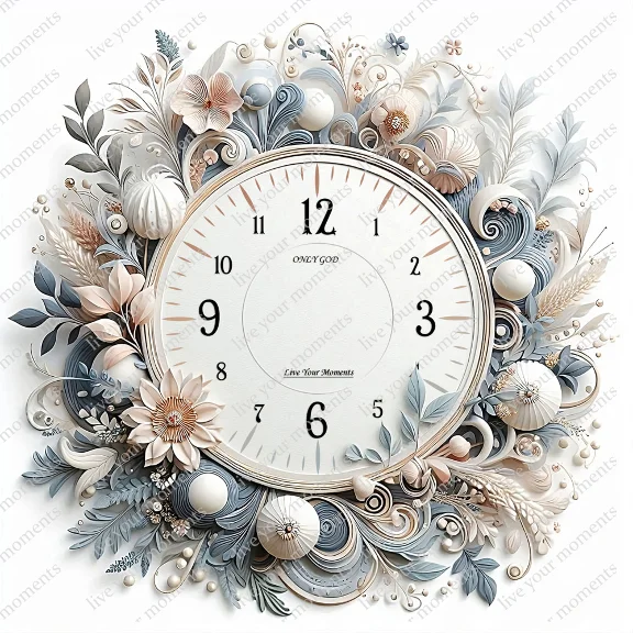 Fancy wall clock dial face for Etsy.com sellers