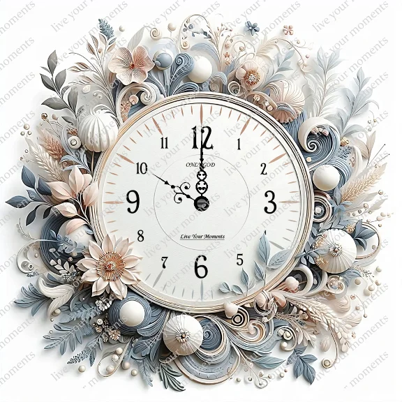 Fancy wall clock dial face for Etsy.com sellers