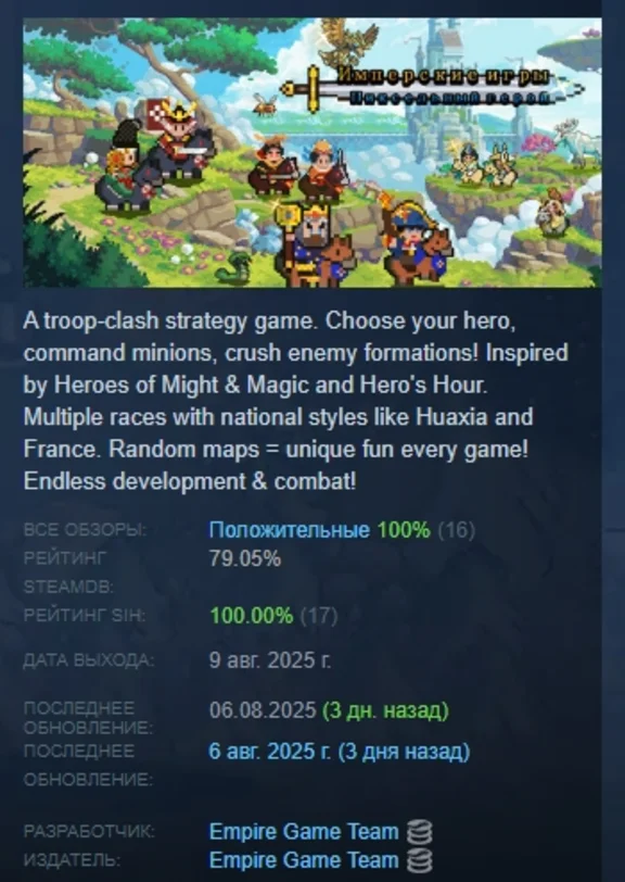Имперские игры:Пиксельный герой STEAM РОССИЯ