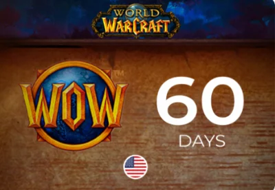 World of Warcraft WOW 60 day time card US/NA