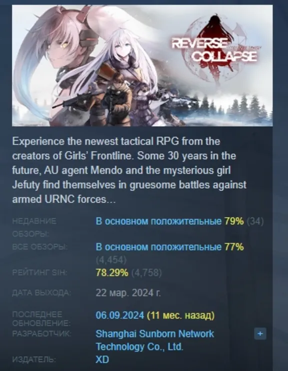 Reverse Collapse: Code Name Bakery STEAM GIFT РОССИЯ