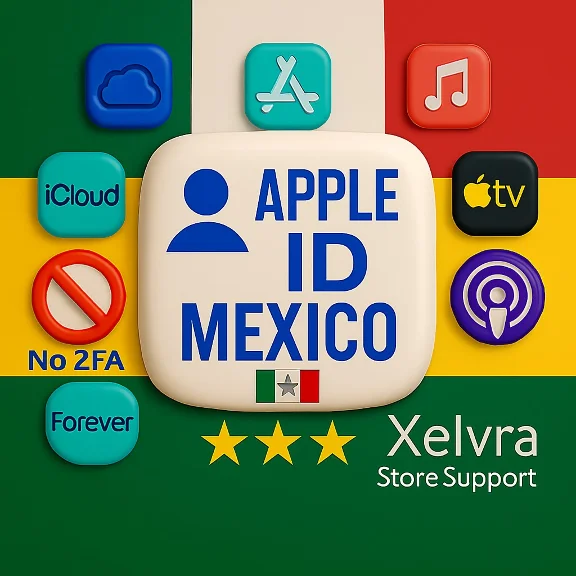 Apple ID Mexico 🇲🇽 | Full Access | No 2FA 🔐