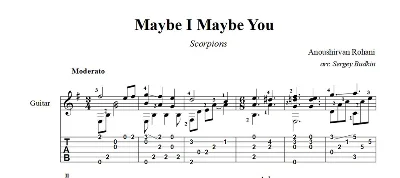 Maybe I Maybe You (Scorpions) guitar notes