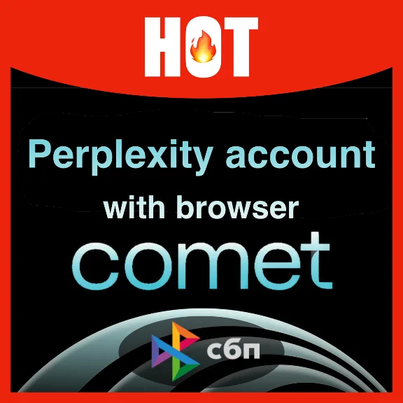 Perplexity account with access to Comet Browser + url