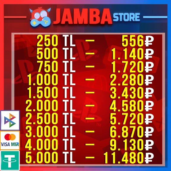 🟥PSN | 250 – 5000 TL | TURKEY | TOP-UP CODE