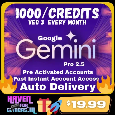 Gemini AI Pro 12 Months Flow VEO 3 + 2TB Auto Deliver🔥