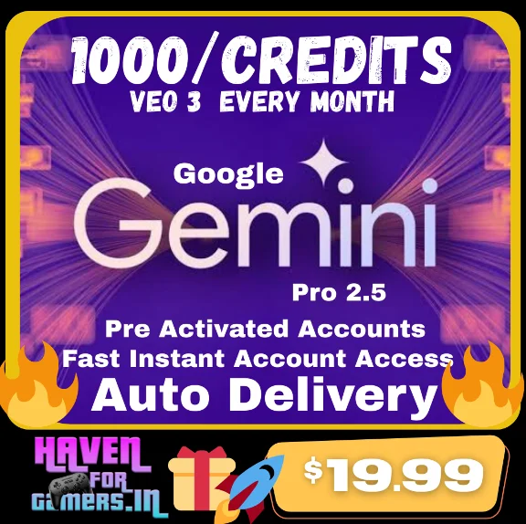 Gemini AI Pro 12 Months Flow VEO 3 + 2TB Auto Deliver🔥