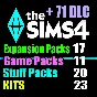 SIMS 4 + 71 DLC (17 exp / 11 gp / 20 sp / 23 kits)