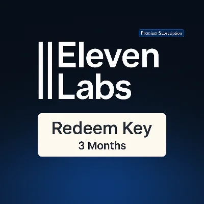 🌟ELEVENLABS CREATOR🚀 Redeem Key🌟3MONTH