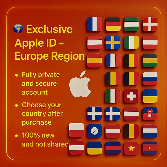 Apple ID UK + France + Germany + Others | No 2FA 🔐