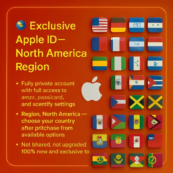 Apple ID USA + Canada + Mexico + Others | No 2FA 🔐