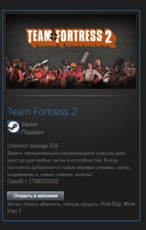 Team Fortress 2 STEAM GIFT ROW + GLOBAL REG FREE