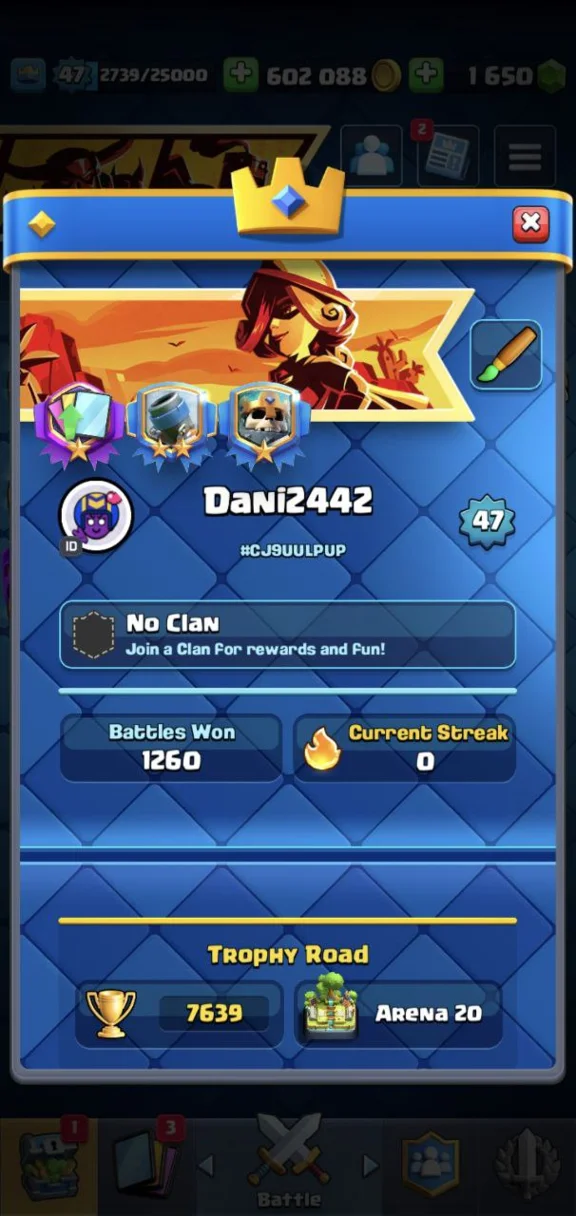 Clash Royale - Brawl Stars | LVL 49 | Boot Camp