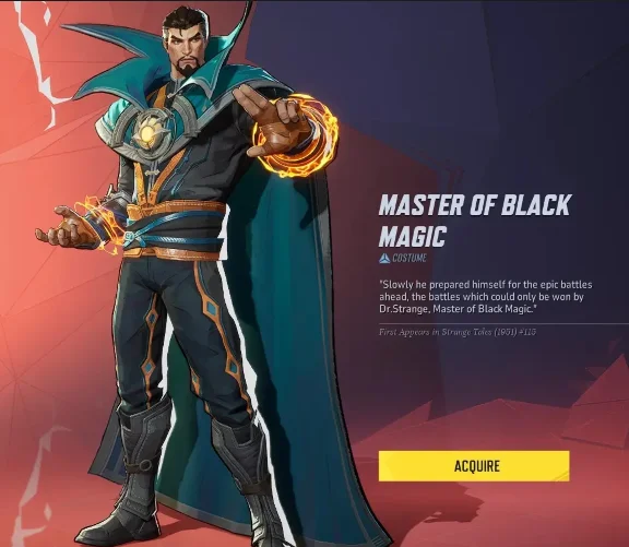 Marvel Rivals Dr. Strange Master of Black Magic costume