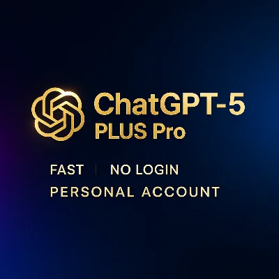 Chat GPT 5 PLUS NO LOGIN + ON YOUR ACCOUNT [FAST]
