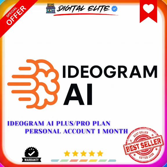 Ideogram AI Plus/Pro Plan | Personal Account 1 Month