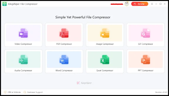 🔰 Kingshiper File Compressor 📋 Account 🚀 22.02.2026