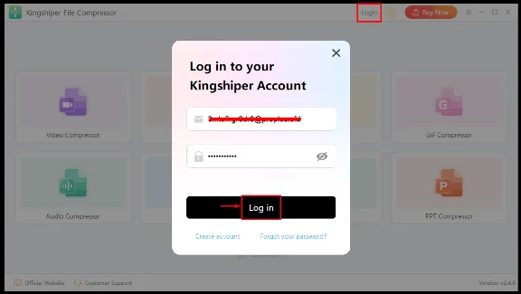 🔰 Kingshiper File Compressor 📋 Account 🚀 22.02.2026