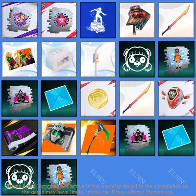 🌟Fortnite⚡Twitch Drops💡22 items + 🎁