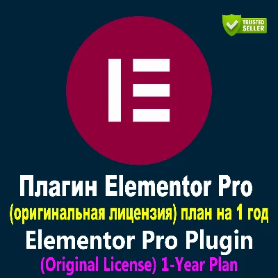 Плагин Elementor Pro (оригинальная лицензия) 1-летний
